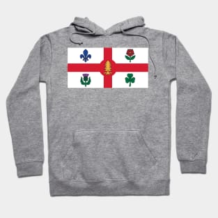 Flag of Montreal, Quebec Hoodie